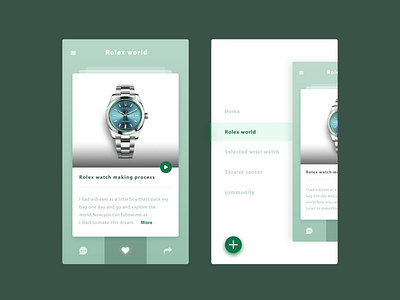 Rolex world UI design ui 设计