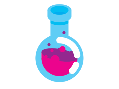 Potion blue brew cyan fantasy illustration magenta medieval potion purple shiny