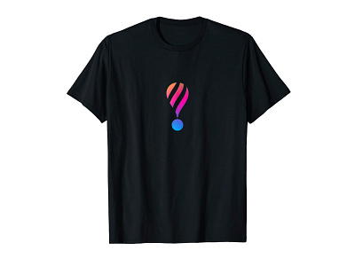 Hot Air Balloon T-shirt, Exclamation Mark T-shirt apparel balloon black clothing brand colorful colors colourful exclamation mark exclamation point hot air balloon icon iconic illustration madebybono t shirt tshirt tshirt design type typo typography