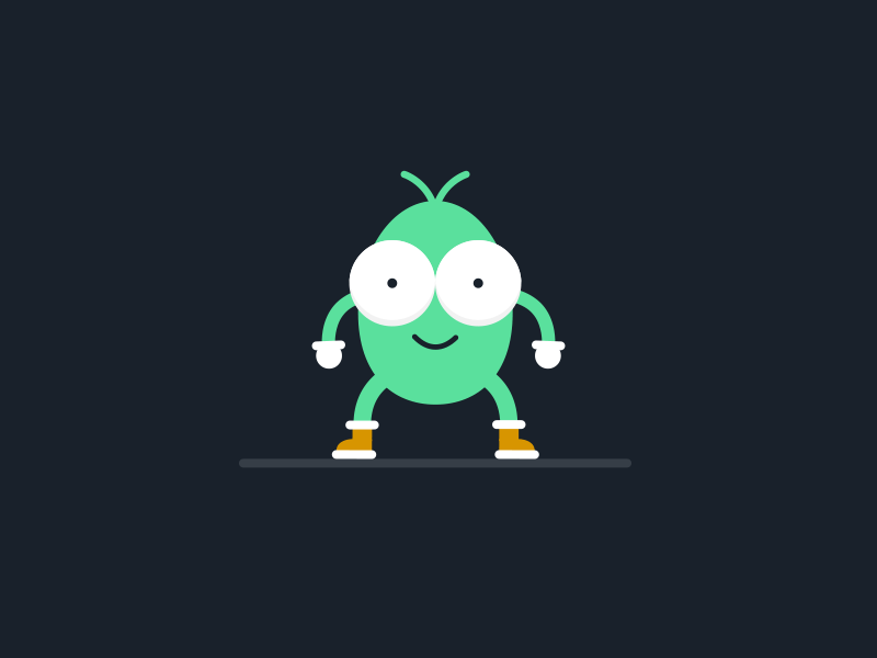 059 / 365 Buddy Waving 2d alien character gif wave waving