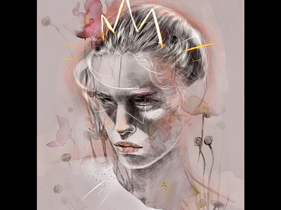 Fashion illustration art design drawing fashion hand drawn illustration ipad portrait procreate