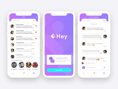 Hey Chat! adobe xd app app designer app designers chat chat app chat box messaging messaging app ux ux design