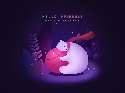 Hello Dribbble! firstshot illustration
