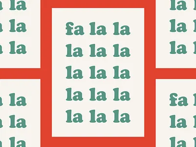 fa la la la la la la la la design design art festive fun green holiday holiday card new red typography vector