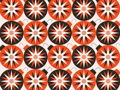 Happy Holidaze christmas christmas card illustration merry christmas mid century mid century modern ornaments star