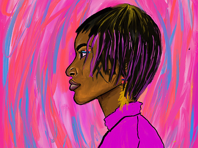 Pretty in Pink design design app digital art digital arts digital illustration digital illustrations drawing editorial art editorial illustration illustration illustration design illustrator photoshop portrait portrait art portrait illustration portraiture procreate sketch sketchpatch