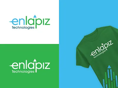 Enlapiz Technologies Brand Identity brand identity brand identity design branding design digital marketing agency digital marketing consultant education logo identity illustration logo logo design logo designer logo inspiration mj designs typography