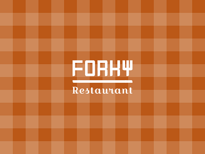 FORKY logo design adobe photoshop logo design