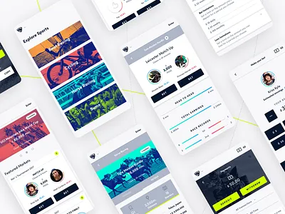 Mobile App app betting design jungle mobile ui uk ux