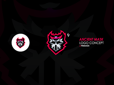 Ancient Mask brand branding buy design logo mascot mascot character mascot logo premade sale