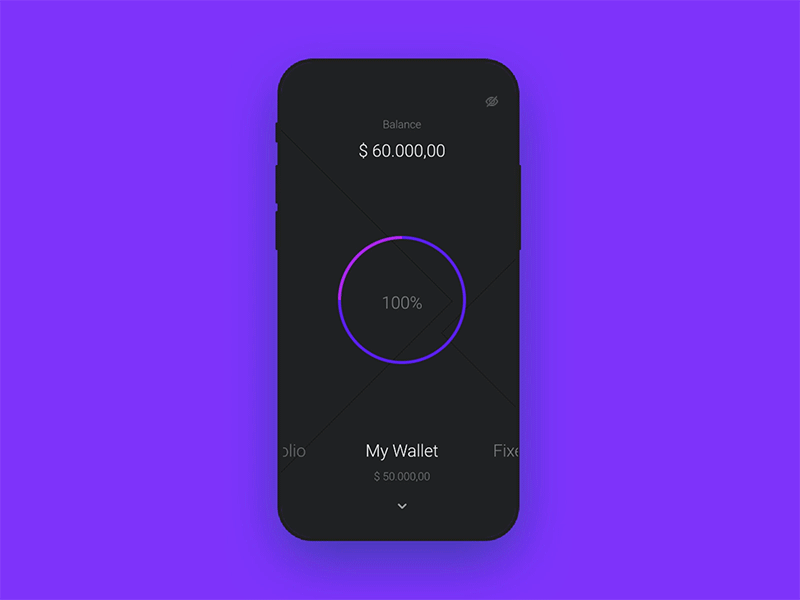 Wallet app concept finance app prototype wallet app