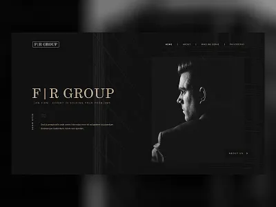 Dark Law Firm Web Design black black and white creative dark design law law enforcement law firm law office lawfirm lawyer lawyers ui ux web design