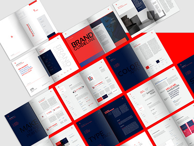 Brand Manual Template booklet brand brand manual branding brochure company corporate elite standard guide how we look manual print red studio template visual