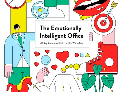 The Emotionally Intelligent Office book branding cover cover art daily design digital drawing flat graphic illustration ui vector