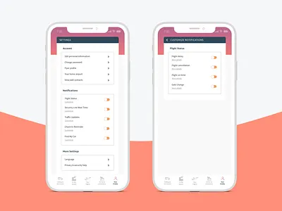 Daily UI 007 - Settings app clean daily ui design mobile app design settings ui ux