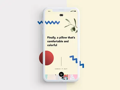 Colorful Pillows // Phone Design app design art branding colorful design graphic design layout minimalism typography uidesign ux design web design web developer