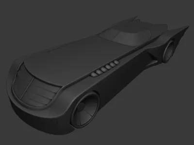 Batmobile - animated series 3d animated batman batmobile blender3d cg