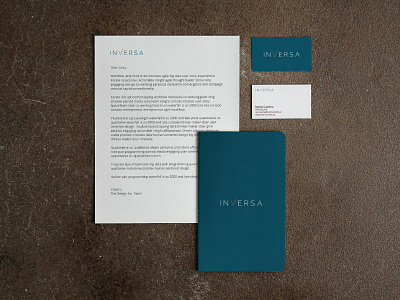 Inversa Stationary branding logo logo design nelo