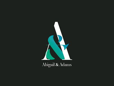 Day 7 - Abigail And Adams; a fashion wordmark amersand branding challenge concept daily challange dark background design fashion gradient illustration logo logo a day logodesign logodesigns logos serif typography vector word art wordmark