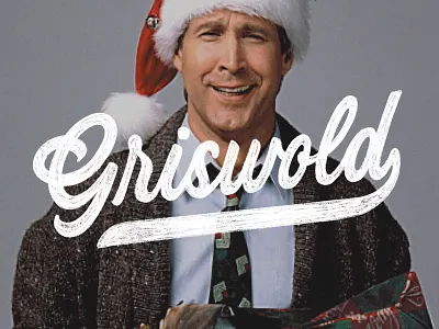 Griswold applepencil christmas vacation handlettering handtype ipad ipadlettering ipadpro lettering procreate script type typedesign