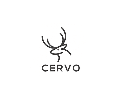 Cervo animal art awesome brand branding cervo company design designer dualmeaning graphic hidden meaning icon illustration inspiration logo typography vector