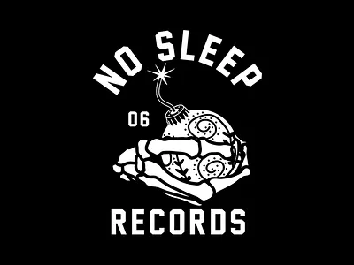 No Sleep Records apparel apparel design band band merch christmas clothing design holiday illustration merch no sleep ornament shirt skeleton tee vector