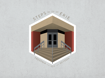 Old Haunts 52weeks badge challenge college fredonia illustration illustration challenge noun vector year project
