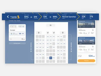Singapore Airline Concept Design - Steps airline concept flight search process redesign singapore airline steps website
