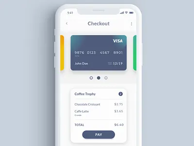 Credit Card Checkout credit card checkout dailyui 002 mobile app payment