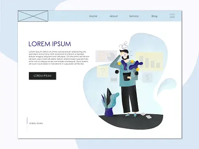 Bad investment confused depressed failure flat design graphicdesign illustrate illustration illustrator invest investments loss man sad ui uiux vector vectorart web design webdesign website