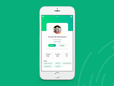 Daily UI 006 - User Profile animation app brand branding character clean design icon icons illustration lettering logo minimal mobile type ui ux vector web website