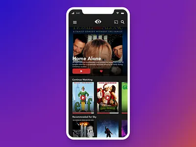 Mobile TV App • Day 025 app branding creative dailyinspiration dailyui design digitaldesign flat inspiration interface minimal mobile mobiledesign prototype ui userexperience ux uxui vector web