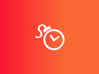 Time bomb abstract app blast bomb clean clock colorfull concept creative design flat gradient icon illustration logo minimal sumesh symbol time vector