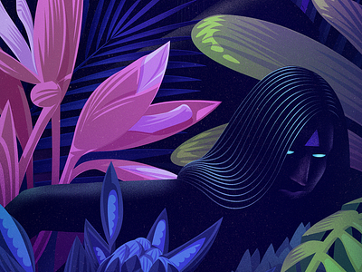 Flora & Fauna art direction colourful design editorial floral graphic illustration jason solo melbourne mysterious vector