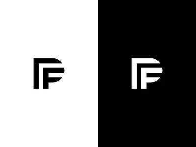 PF Logo brand branding design icon identity letter pf lettermark logo logo design minimal minimalist monogram pf pf logo symbol