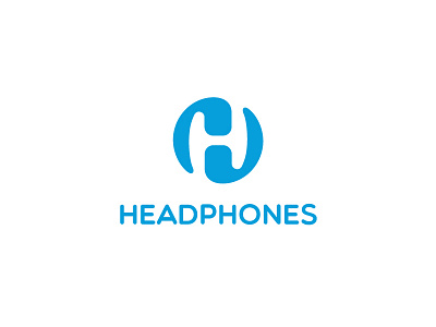Headphones logo design logo vector