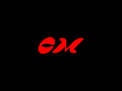 CM monogram design font letter mark lettering logo monograma type typography