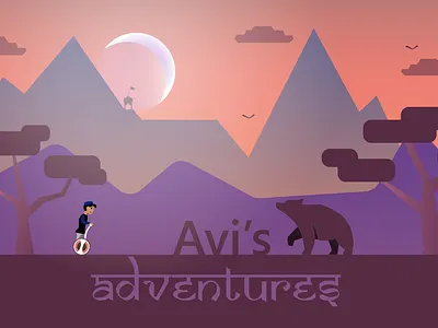 Avi's Adventures drawing game art illustration vector