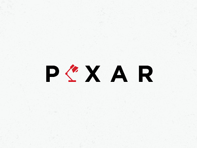 Pixar *redesign* branding caps icon illustrator logo pixar red redesign text typography vector wordmark