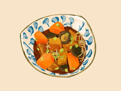 美食插画 插画