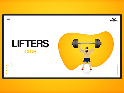 Lifters Club | UI design | Illustrator site design branding charachter design charecter colors design graphic design illustrator interface design interface designer logo photoshop portfolio ui ux vector web website