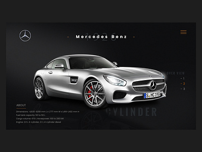 Mercedes Benz banner design uiux website