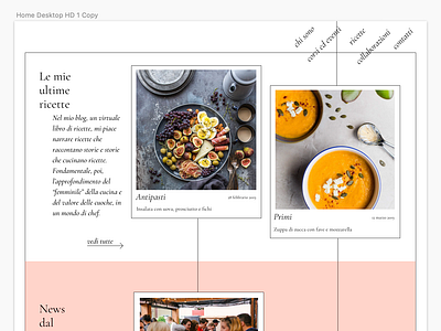 Homepage layout blog food food blog graphic design sketch ui ux web deisgn webdeisgn