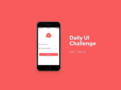 Daily Challenge, Day 1: Sign Up Page app ui ux