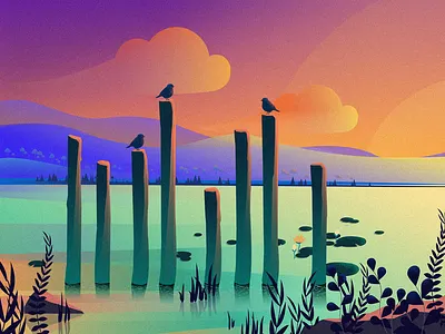 quietness design illustration ui