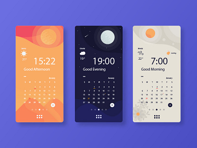 Homescreen Layout app calendar design home homescreen icon illustration interface sketch smartphone ui elements ui ux user inteface weather