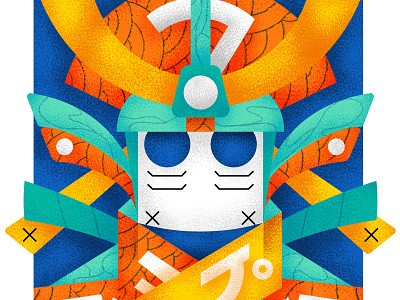 Samurai - Series 9/9 animation art artsy artwork canada design digitalart drawing flatdesign france graphic graphicdesign illustration illustrator japan montreal motion pen posca sketch