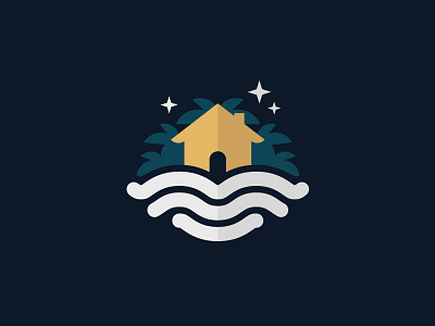 Island Vol2 beach holiday hotel house island logo night resort scredeck seaside tropical wave