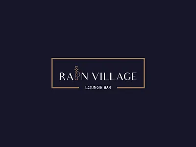 Rain Village bar branding design hookah icon logo lounge lounge bar luxury restaurant shisha smoke vector