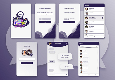 Chat Application adobe xd app concept branding chat app chat application chat box design mobile app design ui uidesign ux ux ui uxdesign xd